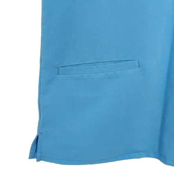 Figs Womens Scrub Top XS Blue Casma V-Neck Short Sleeve Work Uniform Utility - Picture 3 of 12